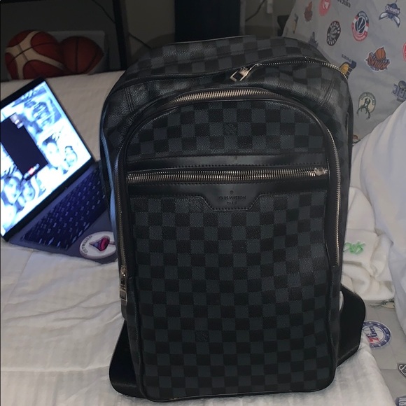 louis vuitton damier graphite michael backpack